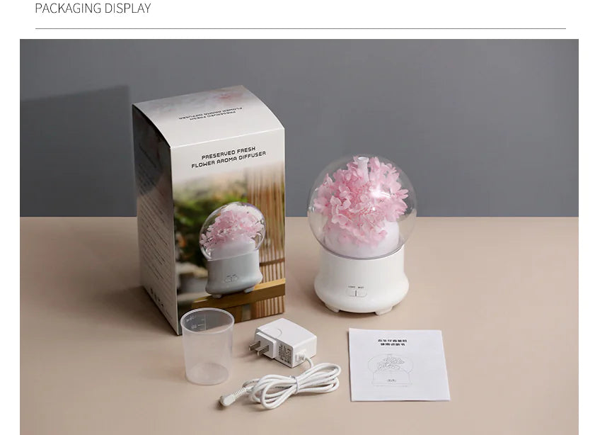 Air Purifier, Humidifier, Preserved Flower Diffuser