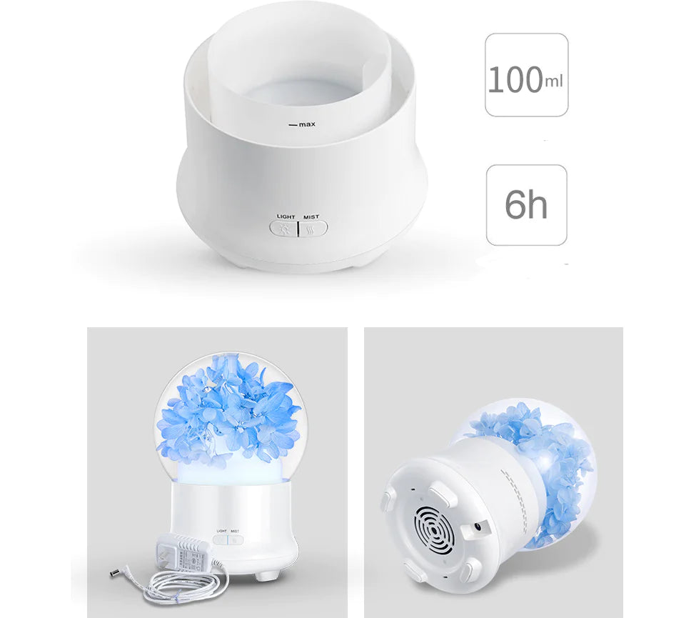 Air Purifier, Humidifier, Preserved Flower Diffuser