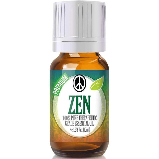 Healing Solutions Zen Blend Essential Oil - 100% Pure Therapeutic Grade - 10ml - Zen Oil - Aromatherapy Blends Oils - Aromatherapy Essential Oils